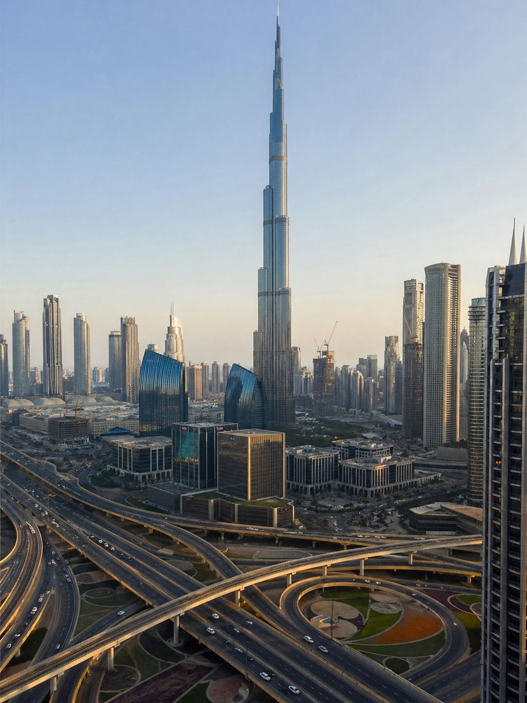 Modern Dubai high-rise building maintained by professional AC service specialists
